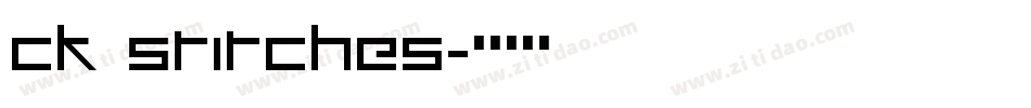 CK Stitches字体转换